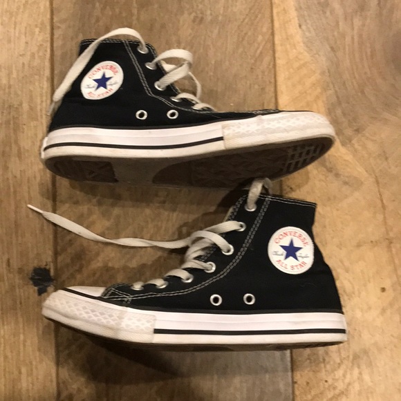 black converse high tops size 2.5